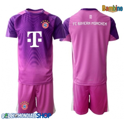 Maglie da calcio Bayern Munich Portiere Terza Maglia Bambino 2025-26 Manica Corta + Pantaloni corti)
